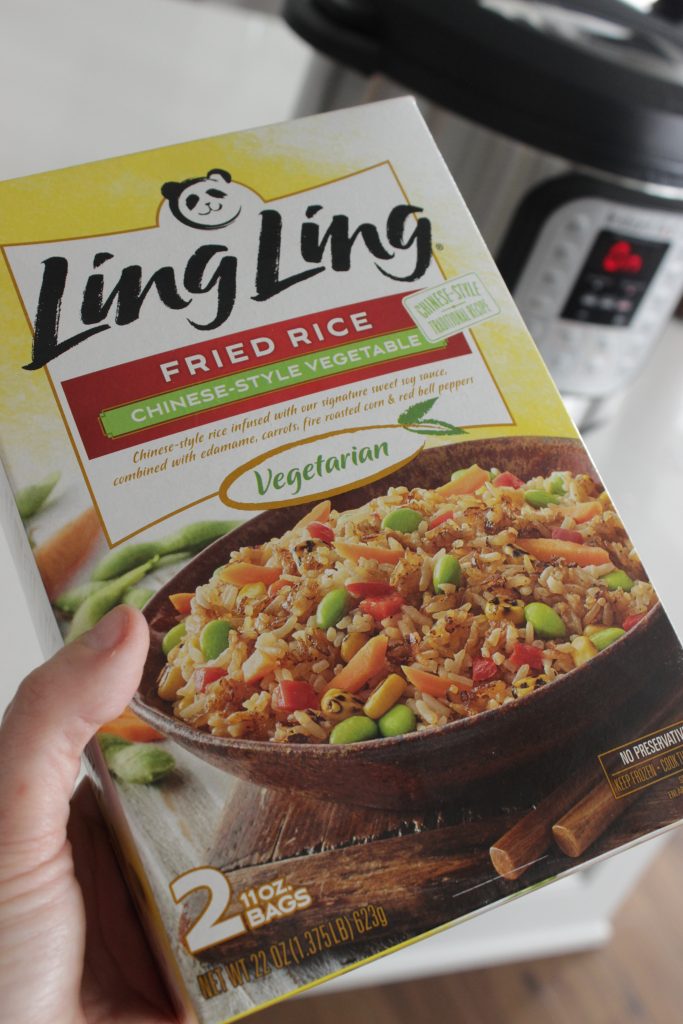 I love using Ling Ling Fried Rice with my Beef Instant Pot recipes as I can microwave it! 