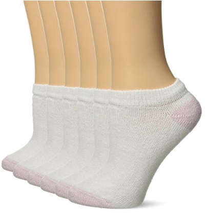Fruit of the Loom Womens 6 Pack No Show Socks
