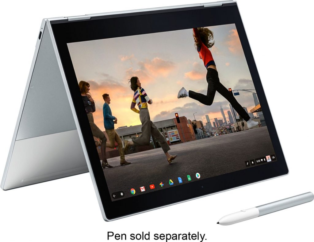 The Google Pixelbook with a pen