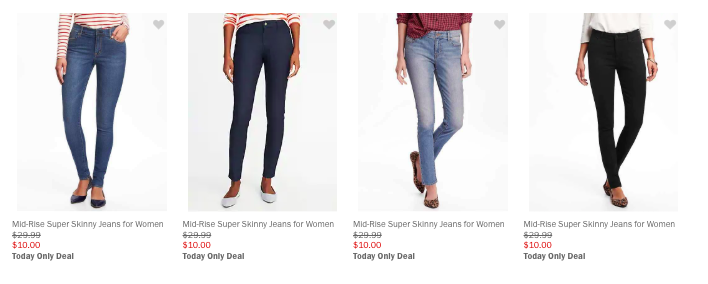 Old Navy Women's Jeans Ship for $10!