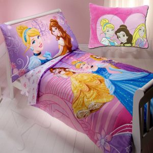 Disney Princess 4 Piece Toddler Bedding Set