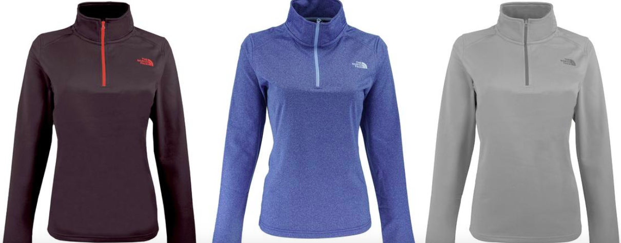 The North Face Women's 1/4 Zip Pullover Ships for $31.99 (Reg. $55!)