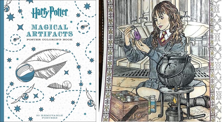 Download Harry Potter Magical Artifacts Poster Coloring Book 10 39 Reg 24 99