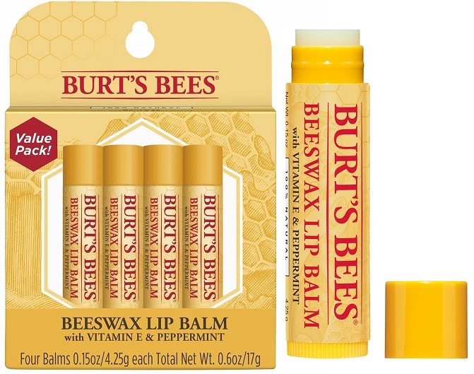 4-pack Burt's Bees 100% Natural Moisturizing Lip Balm $6.05