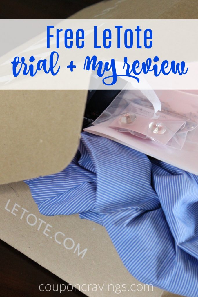 My box of clothes from the Le Tote review and Le Tote free trial direction