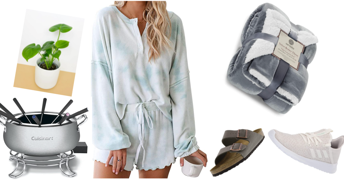 Gift ideas for the mom that has everything including pajamas, shoes, soft blanket and more