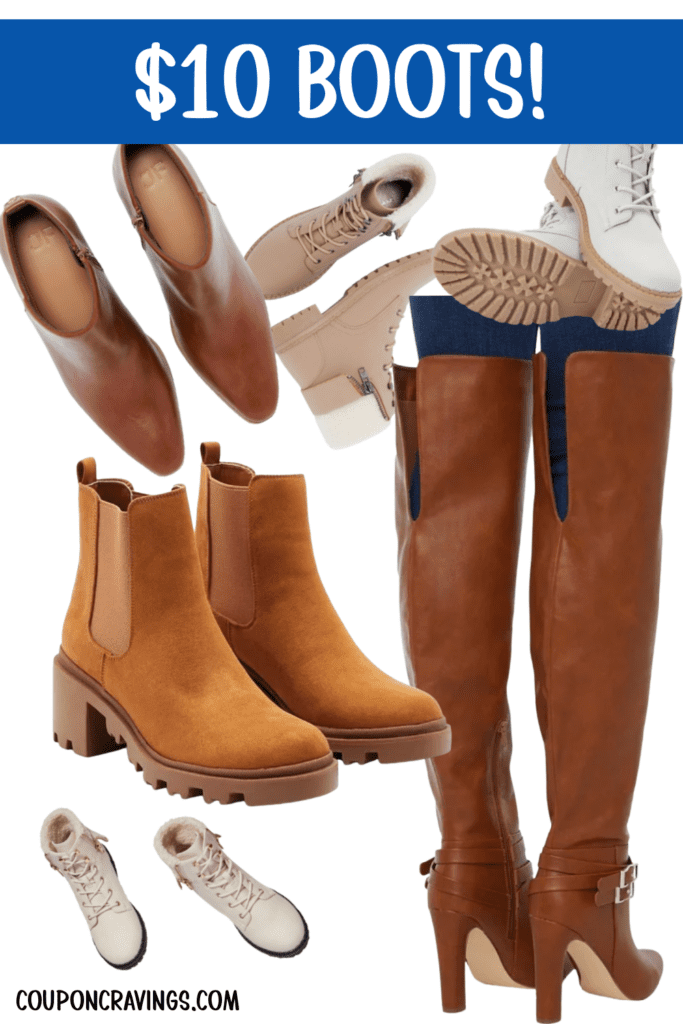 boots over the knee, lugsole boots, ankle booties, combat boots