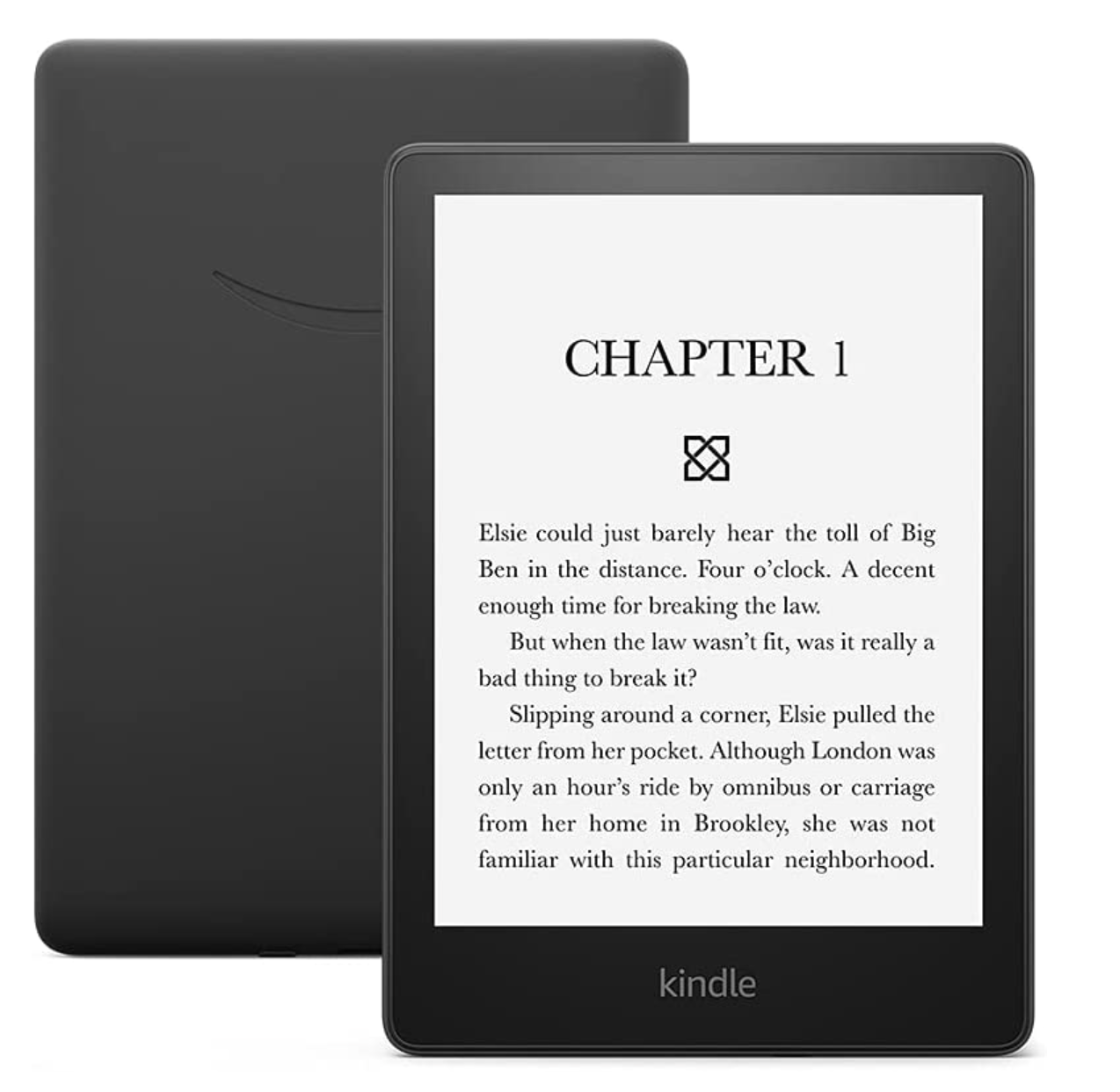 kindle paperwhite on a white background